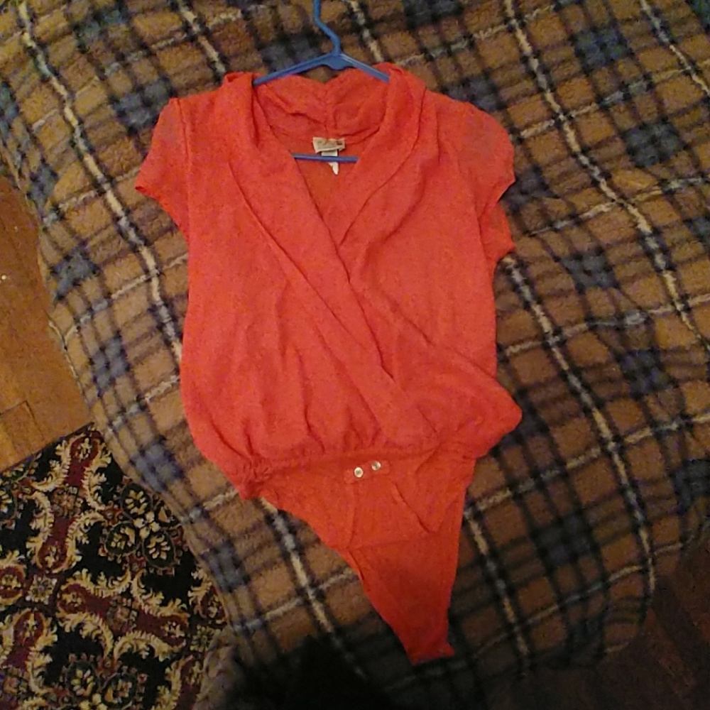 A onsie open breasted blouse